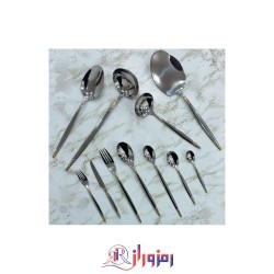 سرویس قاشق و چنگال 24 نفره 120 تکه یونیک مدل البرتا